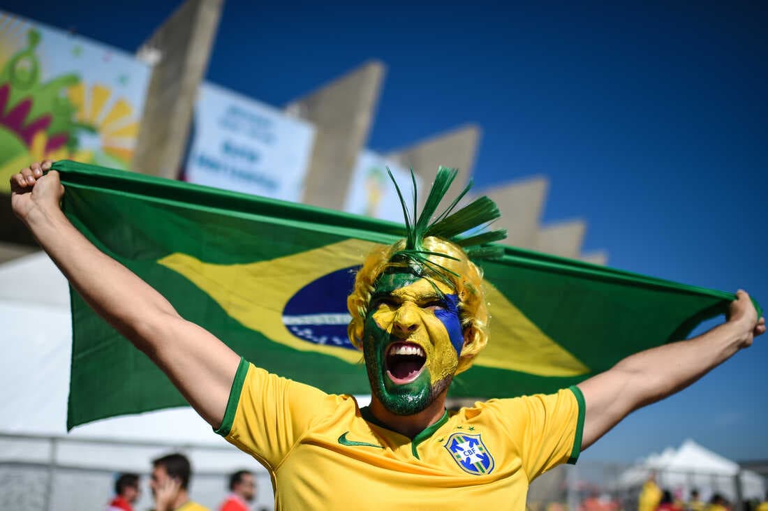 Brazil Takes Over Times Square — Thousands of Fans Paint New York Green and Yellow Ahead of World Cup Opener Against Morocco