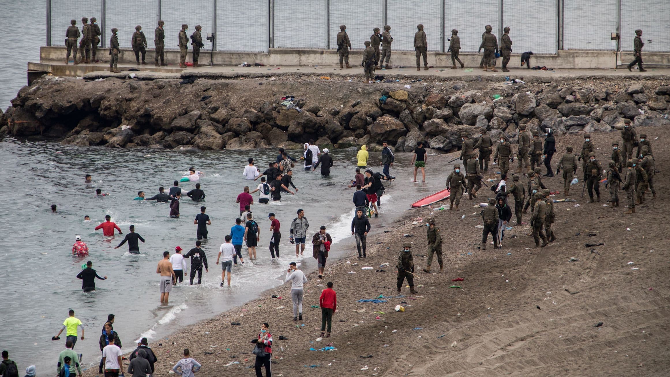 Spain Loses Control of Ceuta — 60,000 Enter in Days, 34 Dead, Military Deployed, PM Flies In as Europe Demands Action